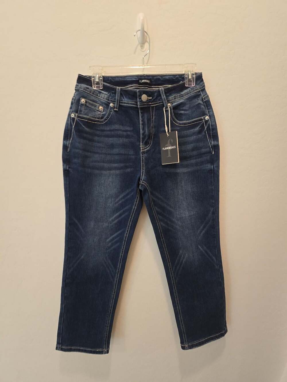 Flamingals Straight Jeans Dark Wash Size M
